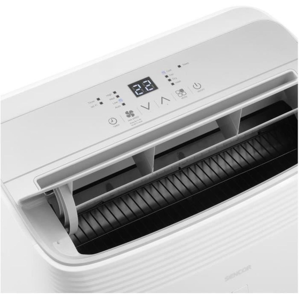 Climatiseur mobile Sencor SAC MT9078CH 9000 BTU Wi Fi 5 modes jusqu a 35 m² – Image 4